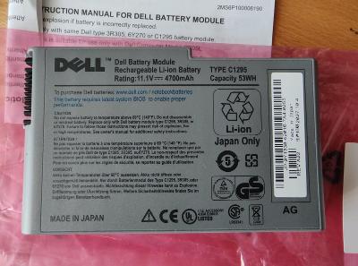 Nepoužité baterie C1295 pro Dell Latitude D500 D510 D520 D600 D610