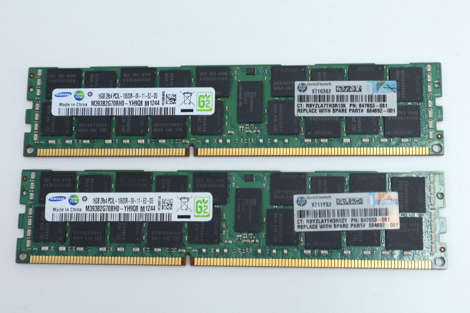 32GB (2x16GB) DDR3 RAM ECC, Záruka 12M, Faktura [I133] - Počítače a hry