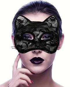 Sexy černá krajková maska.