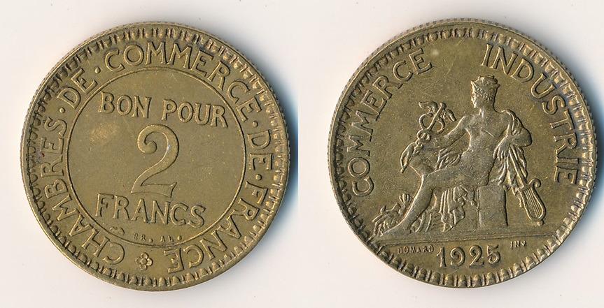 Francúzsko 2 frank 1925 - Numizmatika