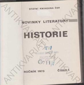 Novinky literatury: Historie čísla 1-4 1973