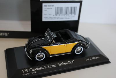 MODEL 1/43 VOLKSWAGEN BROUK CABRIO VW 1949 RARE PMA MINICHAMPS 