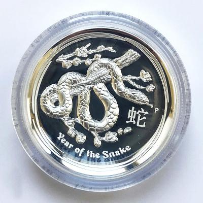Stříbrný 1 Dollar – Year of the Snake (1 Oz), 2013 Austrálie PP