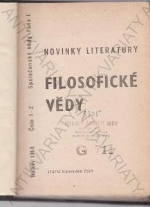 Novinky literatury: Filosofické vědy 1968