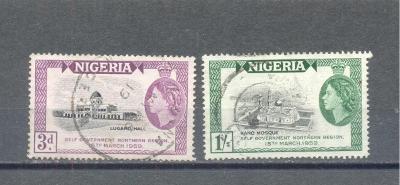 NIGERIA 1959  SG  83 - 84  RAZÍTKOVANÉ
