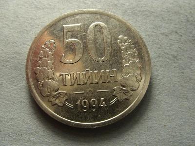 UZBEKISTÁN -  50 TIYN z roku 1994 (23,9 MM)