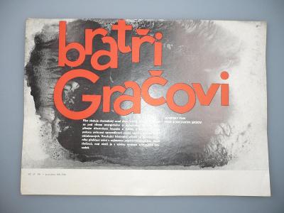 Bratři Gračovi (filmový plakát, papírová fotoska, sle