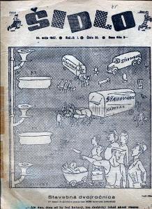 Šidlo, číslo 20., ročník I./1947. Humoristicko - satiric