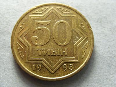 KAZACHSTÁN - 50 TIYN z roku 1993 (25 MM)