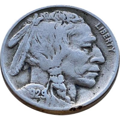 USA 5 Cent Indián - Bizon 1929