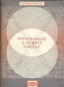Fotografické a filmové tabulky, Oldřich Beneš 1949