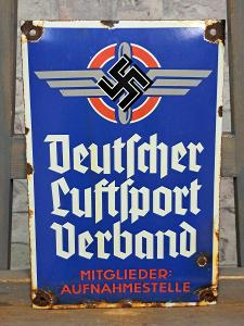 Smaltovaná cedule WW2, SS NSDAP, Wehrmacht, Hitler / No.3