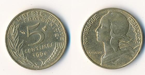 Francie 5 centimes 1994