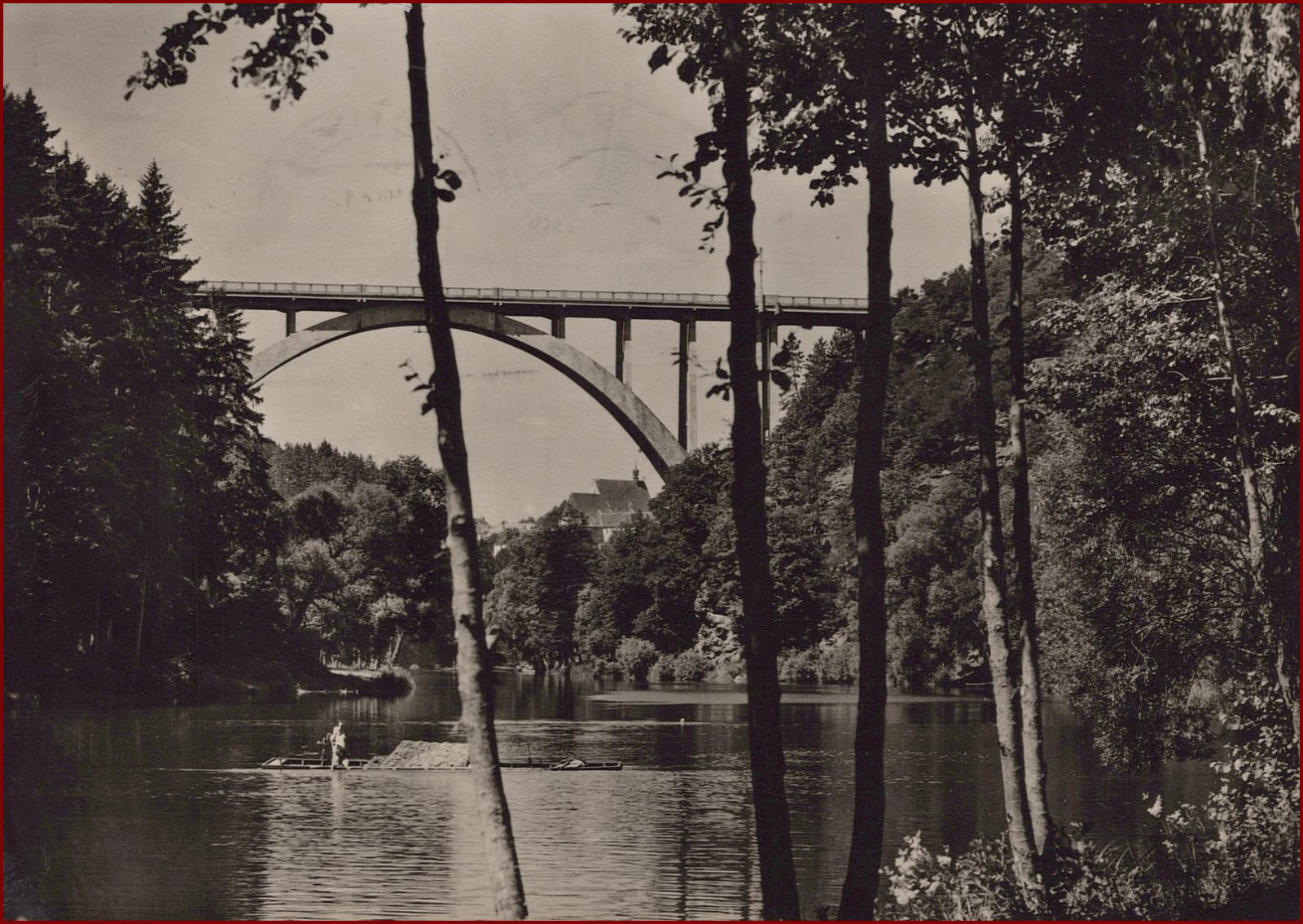 Bechyne * most, rieka, partia, časť mesta * Tábor * V1730 - Pohľadnice miestopis