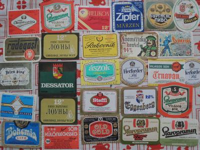 staré, zajímavé  pivní etikety, pivo