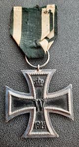 Velká válka, Německo - Železný kříž 2. třídy 1914 ORIGINÁL