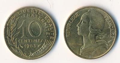 Francie 10 centimes 1983