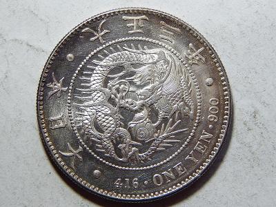 Japonsko 1 Yen 1914 rok 3 Tenno Mutsuhito UNC č00725