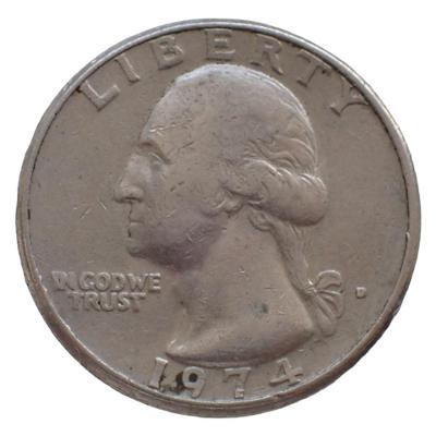 USA Quarter Dollar 1974