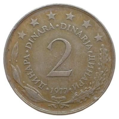 Jugoslávie 2 Dinar 1977