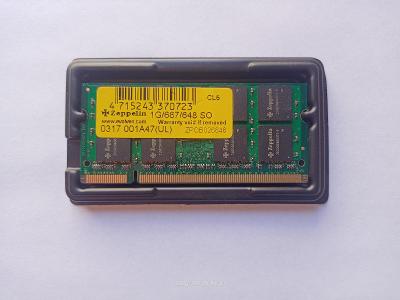 EVOLVEO Zeppelin DDR2 1GB 667MHz CL5 SO-DIMM pro notebook