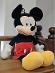 Roztomilá plyšová hračka Mickey Mouse Mickey, červená 65 cm - Deti