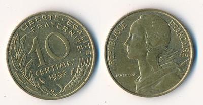 Francie 10 centimes 1992