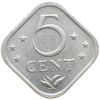 5 Cent Nizozemské Antily 1975