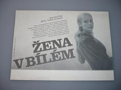 Žena v bílém (filmový plakát, papírová fotoska, slep