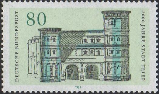 Nemecko 1984 Mi: DE 1197** 2000-ročné mesto Trevír: Porta Nigra - Známky Nemecko