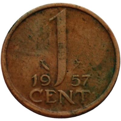 Nizozemsko 1 cent 1957