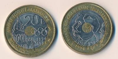 Francie 20 franků 1994 jubilejní