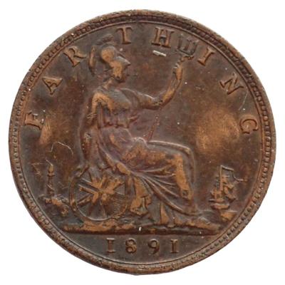 Anglie 1 Farthing 1891