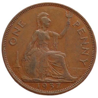 Veľká Británia 1 penny 1937