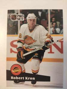 Robert Kron - Vancouver Canucks Pro Set 91/92