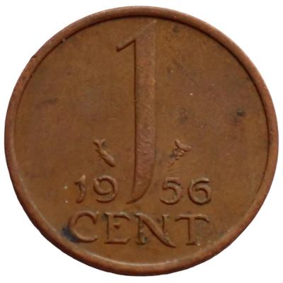 Nizozemsko 1 cent 1956