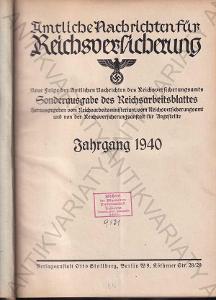 Oficiální zprávy z Říšské pojišťovny 1940-německy