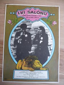 Lvi salónů (filmový plakát, film ČSSR 1978, režie Jar