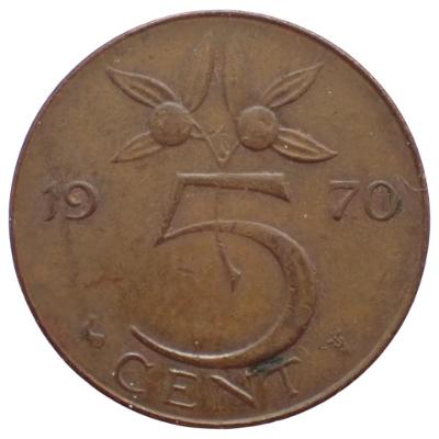 Nizozemsko 5 Cent 1970