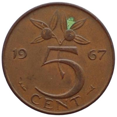 Nizozemsko 5 Cent 1967