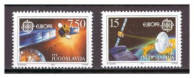 Jugoslávie 1991 - "Europa (C.E.P.T.) 1991 - Europe in Space"