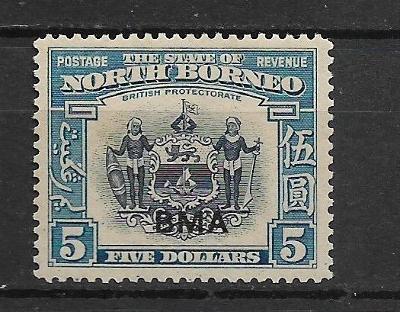 Britská kolonie   North Borneo   5 Dollars MNH**/ MH* BMA