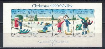 Man 1990 "Christmas 1990: Children's games in the snow" Michel BL14