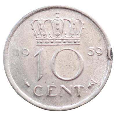 Nizozemsko 10 cent 1959
