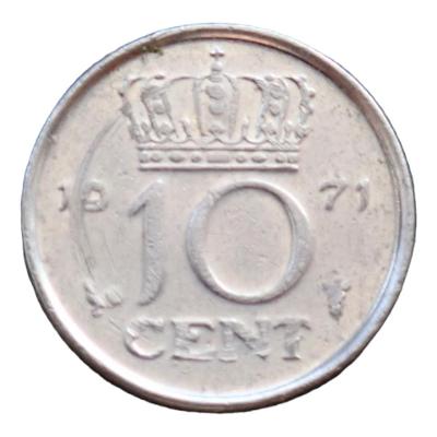 Nizozemsko 10 cent 1971