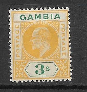 Britská kolonie Gambia 3s MH*