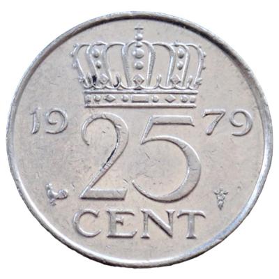 Nizozemsko 25 cent 1979