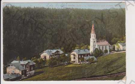 Jánské Lázně (Johannisbad) - evangelický kostel a 