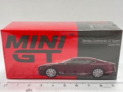 Bentley Continental GT Speed RHD - Candy Red - 1/64 MiniGT #420 (H8-x)