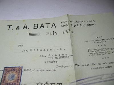 První rak. uherská mech. továrna plátěné obuvi - T.&A. Baťa 1909